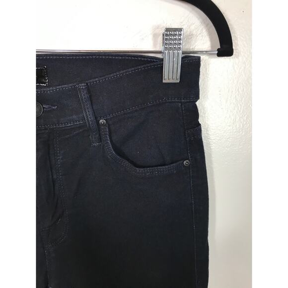 Mother Looker Boots Badges Jean Denim Womens High Waisted Blue Capsule Edgy - Picture 2 of 11